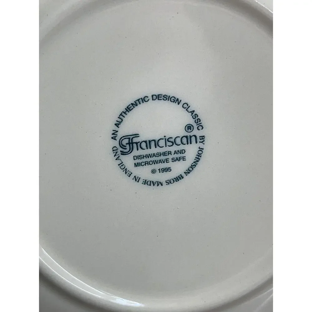 1 Franciscan Johnson‎ Bros 1995 ENGLAND Soup Bowl Pasta 8” Desert Rose